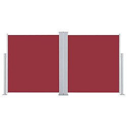 Avis vidaXL Auvent latéral rétractable Rouge 160x600 cm