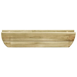 vidaXL Lit surélevé de jardin 80x16x16 cm Bois de pin imprégné