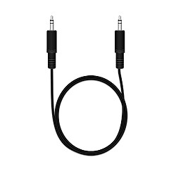 MediaRange 1 m, 3.5 mm ? 3.5 mm ? Cables de Audio (3.5 mm ? 3.5 mm, 3.5 mm, masculin, 3.5 mm, masculin, noir)