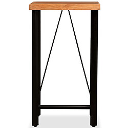 vidaXL Table de bar Bois massif d'acacia 60x60x107 cm