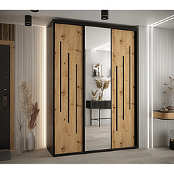 Abiks Meble Armoire DAVOS 9 À Portes Coulissantes 235,2/170/60 3 Portes