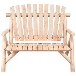 Avis Maison Chic Banc de jardin à 2 places | Banquette de jardin | Chaise Relax 119x85x98 cm bois massif d'épicéa -MN72119