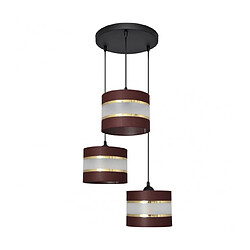 Helam Suspension Helen Tissu,Fer Marron,noir,or 3 ampoules 105cm