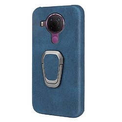 Coque en TPU + PU anti-chocs avec béquille à anneau rotatif, bleu pour votre Nokia 5.4