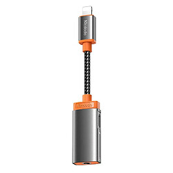 GUPBOO Adaptateur Mcdodo Lightning vers AUX Mini Jack 3,5 mm,JL2099