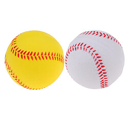 Acheter 6x Sécurité Baseball Practice Ballons De Balle Molle En PU Sport Team Game White