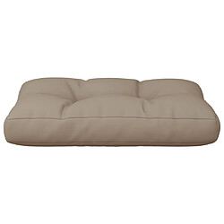 Acheter vidaXL Coussin de palette taupe 50x40x12 cm tissu