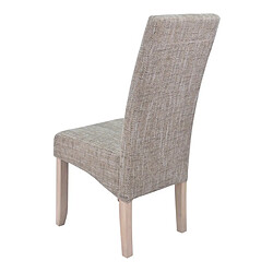 Dansmamaison Quatuor de chaises Beige Tissus/Bois - PURE pas cher