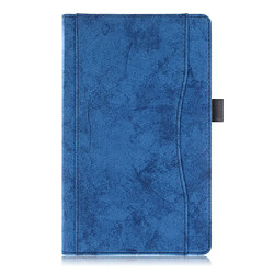 Etui en PU crazy horse bleu pour votre Samsung Galaxy Tab A 10.1 (2019) T510/T515