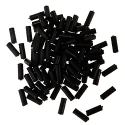 100pcs bicyclette de frein de bicyclette de frein intérieur de câble embouts de fil embouts noirs 4mm pas cher