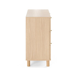 Bestmobilier Sliven - commode - bois et cannage pas cher