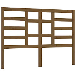 vidaXL Tête de lit Marron miel 126x4x104 cm Bois massif de pin