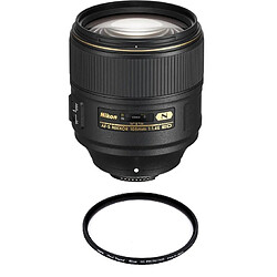 NIKON AF-S 105MM F1.4E ED + HOYA 82mm PRO 1D Protector 