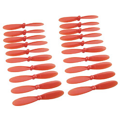 Hélices 20 PCS légères pour hélicoptère quadricoptère drone RC rouge pas cher