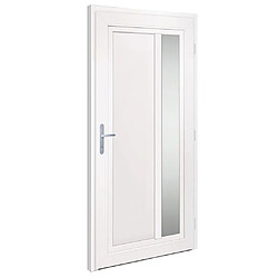 Avis vidaXL Porte d'entrée anthracite 108x208 cm PVC