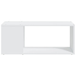 Acheter vidaXL Meuble TV Blanc 80x24x32 cm Bois d'ingénierie