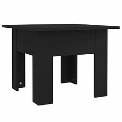 Maison Chic Table basse,Table Console Table d'appoint, Table pour salon noir 55x55x42 cm bois d'ingénierie -MN55372