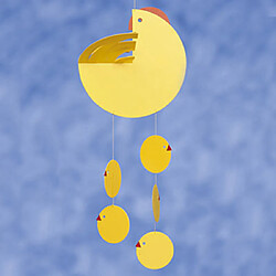 Flensted Mobiles Chick Hen Jaune