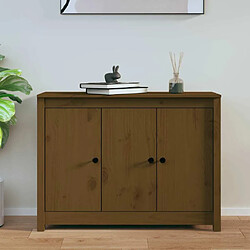 Maison Chic Buffet,Meuble de Rangement,commode pour salon,Cuisine Marron miel 100x35x74 cm Bois massif de pin -MN84174