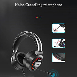 Universal Casque USB sur oreille casque de jeu avec microphone sur écouteur casque casque lumineux gamer | pas cher