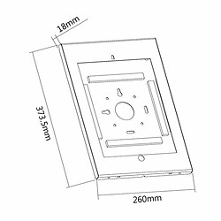 Avis Kimex Support pour tablette iPad Pro 12.9'' Génération 1-2, Blanc