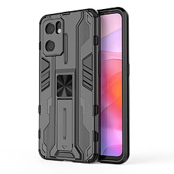 Coque en TPU anti-griffes, anti-choc avec béquille, noir pour votre Oppo Reno7 SE 5G