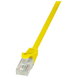 LogiLink Câble patch EconLine, Cat. 6, U/UTP, 0,25 m, jaune ()