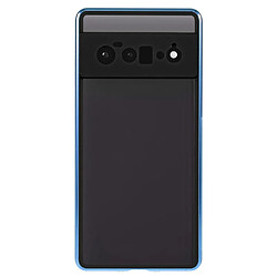 Coque en métal avec boucle de verrouillage, matte, magnétiquement absorbée, bleu pour votre Google Pixel 6 Pro