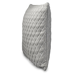 Coussin Matelassé Losanges Gris Vik Kuatéh 60x60 cm