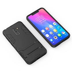 Wewoo Coque TPU antichoc pour Xiaomi Pocophone F1, avec support (Noir)