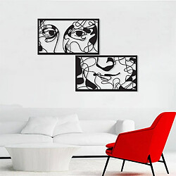 Avis DEKORY Mona Lisa Décoration Murale en métal, Minimaliste art Mural - 30x102 cm