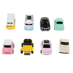 8 pièces miniatures interactives de jeux de voiture pour les enfants - 1 pas cher