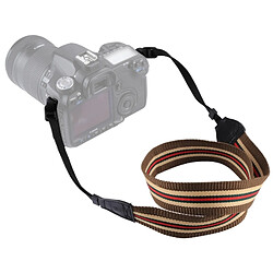 Wewoo Pour appareils photo reflex / DSLR Retro Style ethnique Multi-couleur Stripe Strap Neck Camera