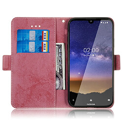 Acheter Wewoo Housse Coque Pour Nokia 2.2 Retro en cuir PU avec rabat horizontal et porte-cartes rose