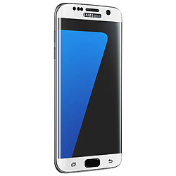 Avizar Film de protection incurvé en verre trempé pour Galaxy S7 Edge - Blanc