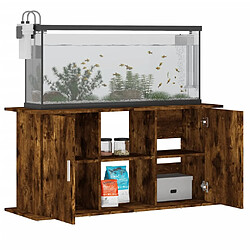 Avis vidaXL Support pour aquarium chêne fumé 121x41x58 cm bois d'ingénierie