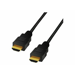 LogiLink CH0077 câble HDMI 1 m HDMI Type A [Standard] Noir (LOGILINK - Ultra High Speed HDMI, black, 1m)