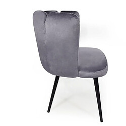 Meubler Design Chaise De Salle À Manger X2 Belair - Gris pas cher