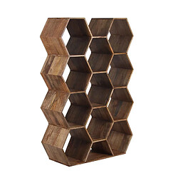 BOIS & CHIFFONS Grande étagère hexagonale | Offre M&M