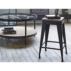 Acheter Atmosphera, Createur D'Interieur Lot de 2 tabourets de bar Joris Hispter Home - Noir - Atmosphera