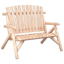 Maison Chic Banc de jardin à 2 places | Banquette de jardin | Chaise Relax 119x85x98 cm bois massif d'épicéa -MN72119