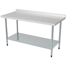 Table Inox Pro Avec Dosseret - Gamme 700 - Combisteel