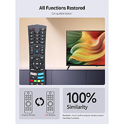 SANAG Telecommande Rc1822 Medion Pour Medion Tv, Telecommande De Rechange Pour Medion Ultra Hd Smart Tv Avec Boutons Netflix Medion Prime Video Msn: 40069104