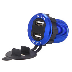 Avis RV / Yacht / Motorcycle Modified USB Belt Switch Chargeur étanche 12V-30v Blue