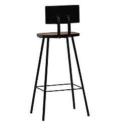 Acheter vidaXL Tabourets de bar lot de 2 bois massif de récupération