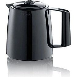 SEVERIN KA9252 Cafetiere filtre isotherme avec 2 verseuses, 16 tasses soit 1 litre par verseuse, Puissance: 1 000 W, Inox / Noir