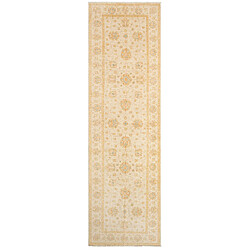 Vidal Tapis de couloir en laine 414x121 beige Kaizar