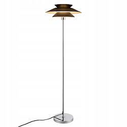 Autres Temps ZMH Lampadaire LED noir/blanc Lampadaire E27 1 flamme avec interrupteur à pied Métal