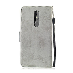 Avis Wewoo Housse Coque Pour Nokia 3.2 Retro Etui en cuir PU avec fentes cartes et support Gris