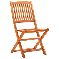 Maison Chic Lot de 8 Chaises de jardin,Fauteuil d'extérieur pliables Bois d'eucalyptus massif -MN69310